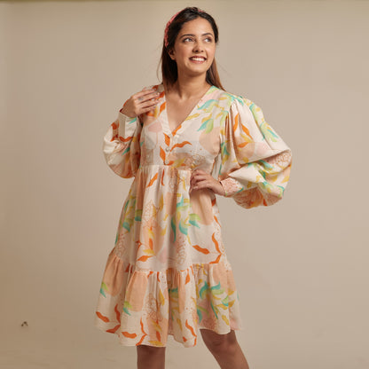 WHITE FLORAL DRESS